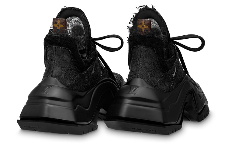 (WMNS) LOUIS VUITTON Archlight 2.0 Platform Sneakers 'Black Lace' 1ABI3P