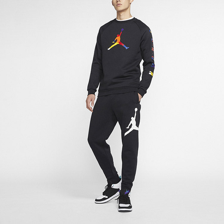 Air Jordan Men's Sports Sweatshirt Long Sleeve 'Black' CQ7593-010