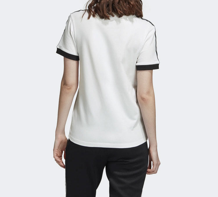 (WMNS) adidas originals 3 STR TEE Sports Short Sleeve White ED7483