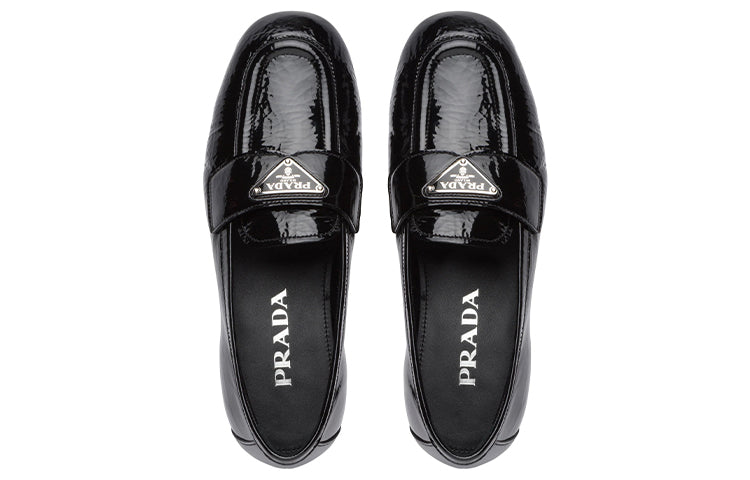 (WMNS) PRADA Patent Leather Loafers 'Black' 1D262M_6OR_F0002_F_005
