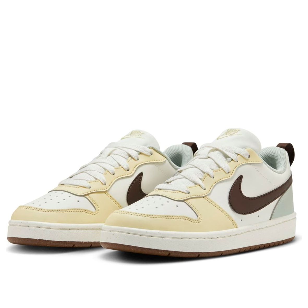 (GS) Nike Court Borough Low Recraft 'Sail Aqua Brown' HV1804-121