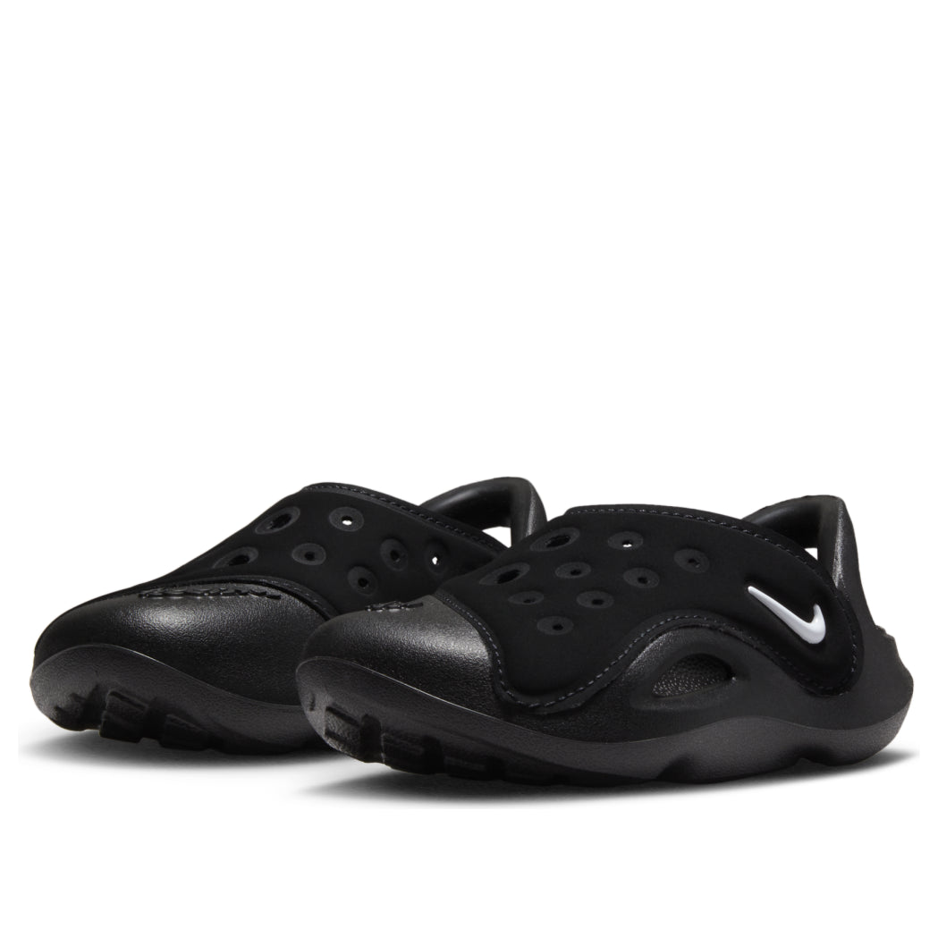 (TD) Nike Aqua Swoosh Sandals 'Black White' FN0875-002