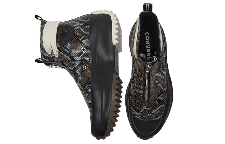 Converse Run Star Hike 'Black Snakeskin' 170057C