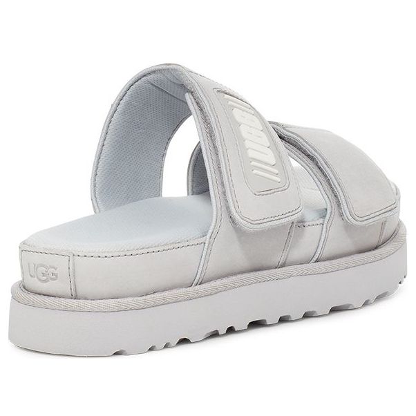 (WMNS) UGG Greer Platform Slide 'Metallic Grey' 1125039-MGLH