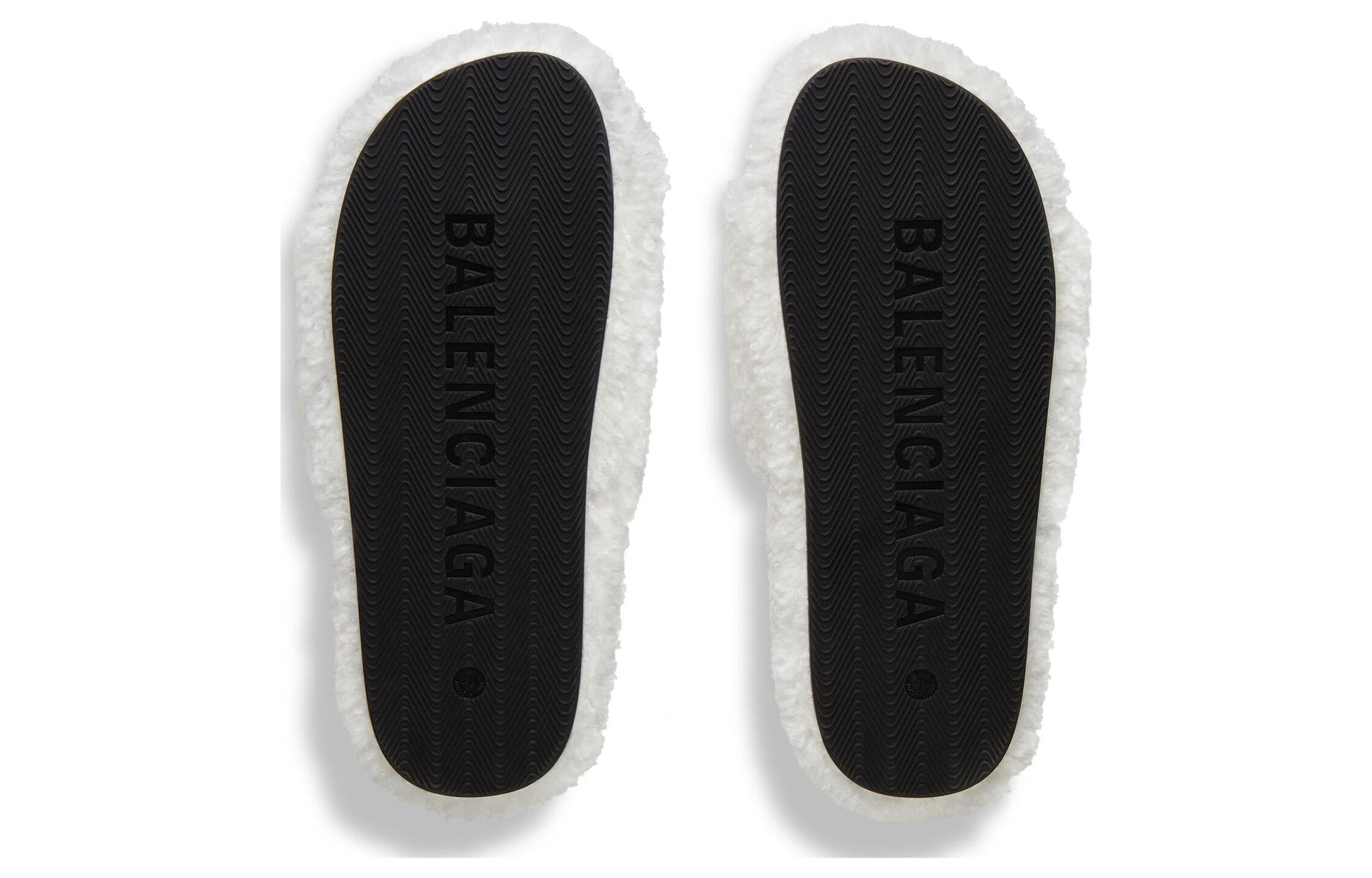 (WMNS) Balenciaga Furry Slides 'White' 654261W2DO19906
