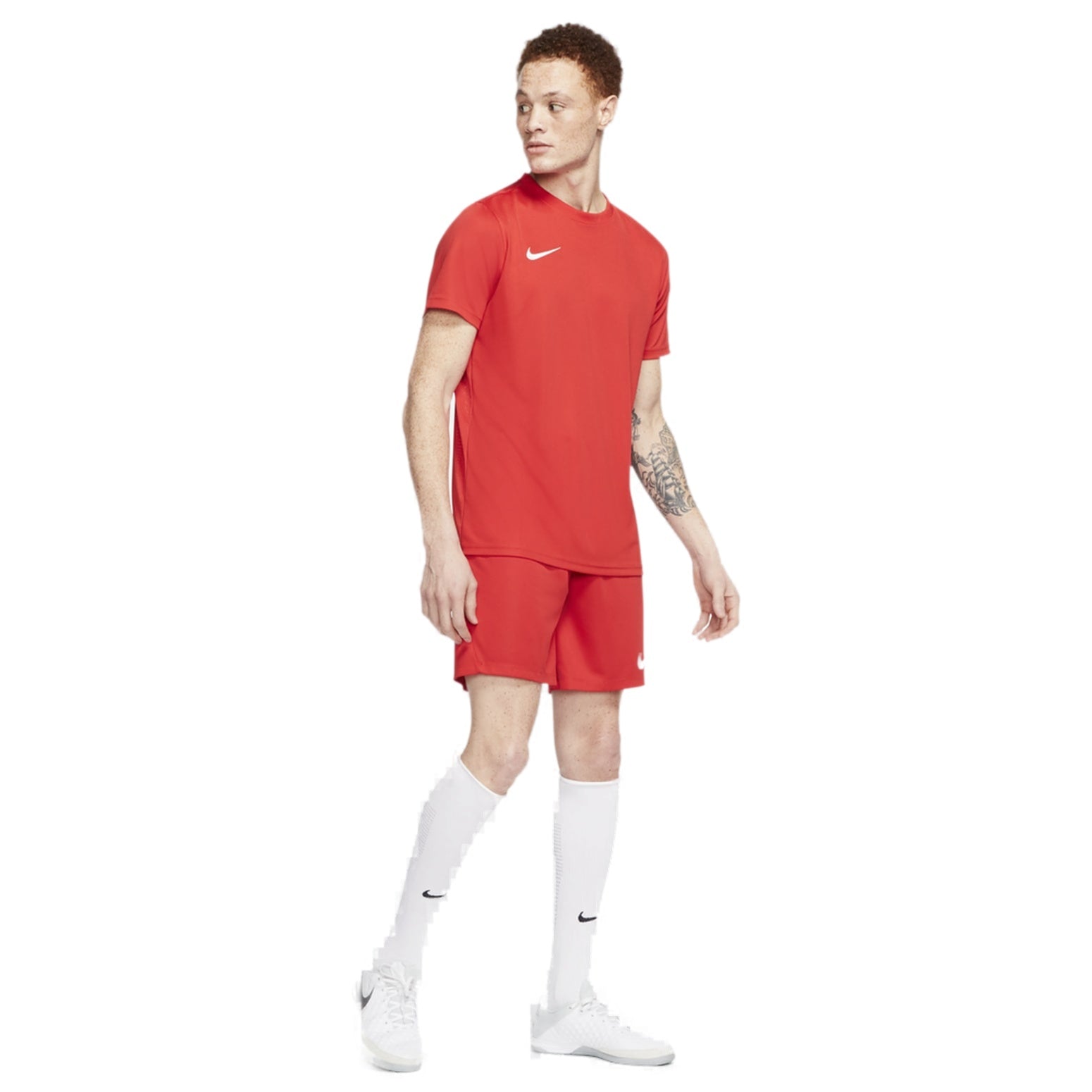 Men's Nike Dri-FIT Logo Printing Round Neck Pullover Short Sleeve Us Edition Orange Red T-Shirt BV6708-657