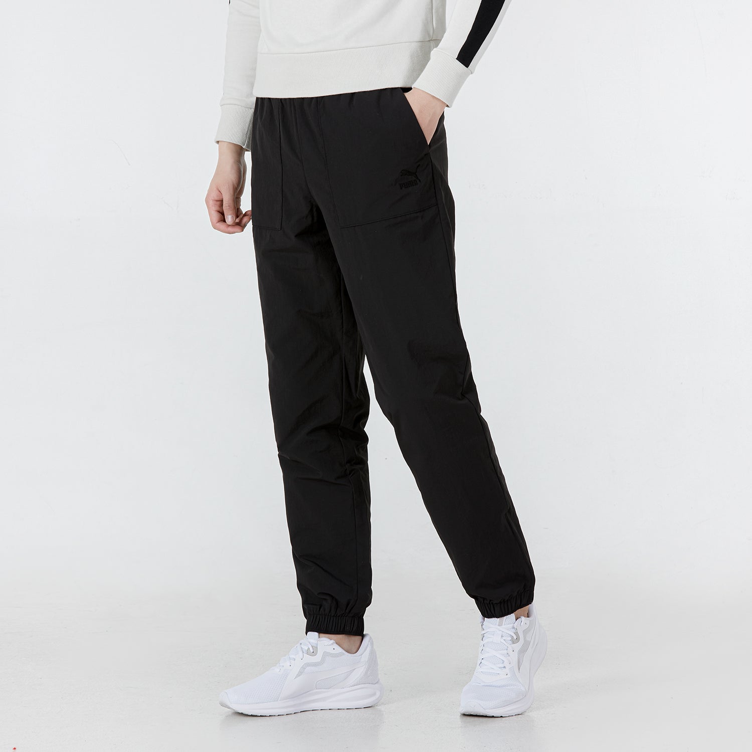 PUMA Essentials Logo Pants 'Black' 535554-01