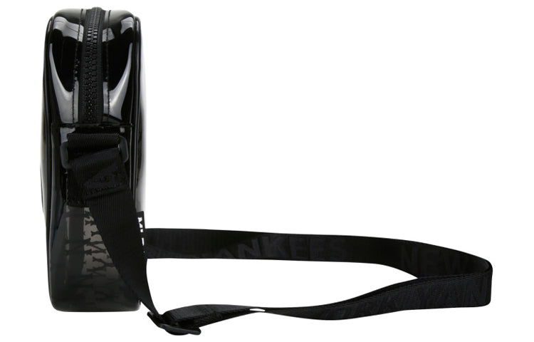 MLB Monogram Series NY New York Yankees PVC Messenger Bag Black 32BGDB011-50L