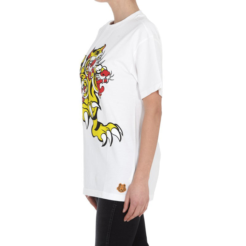 KENZO SS21 Three Tigers Pattern White FB52TS6414SJ-01
