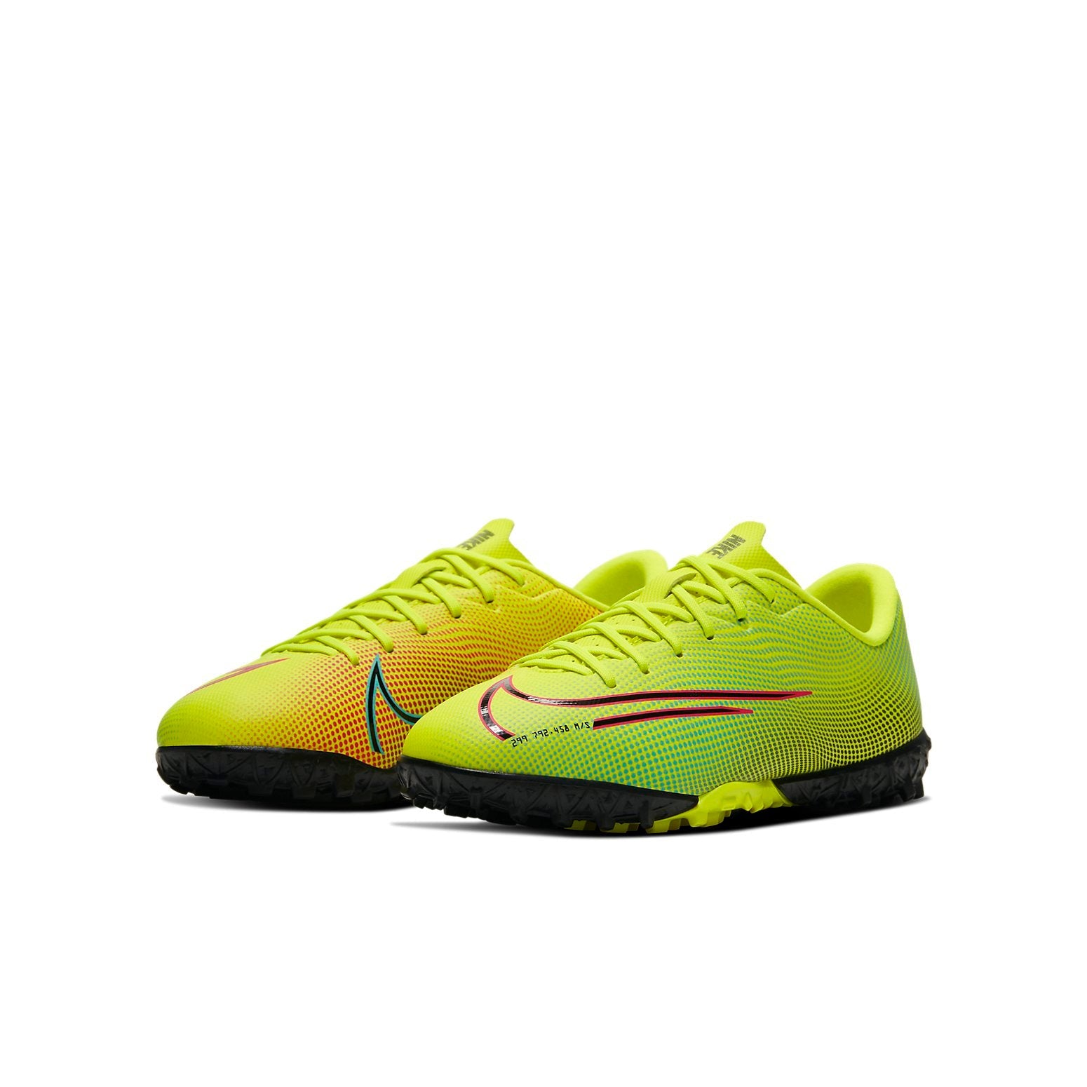 (GS) Nike Mercurial Vapor 13 Academy Mds TF Turf 'Yellow Black Red' CJ1178-703