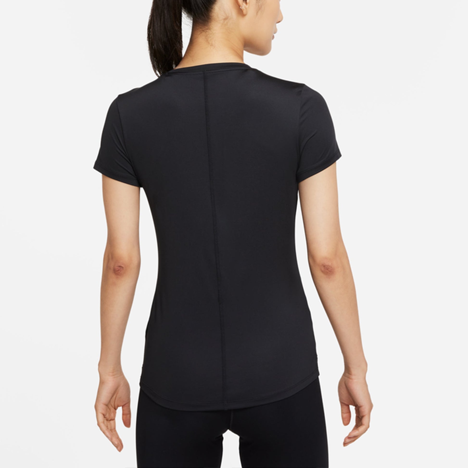 (WMNS) Nike Dri-FIT One Quick Dry Sports Round Neck Short Sleeve Black T-Shirt DD0627-010