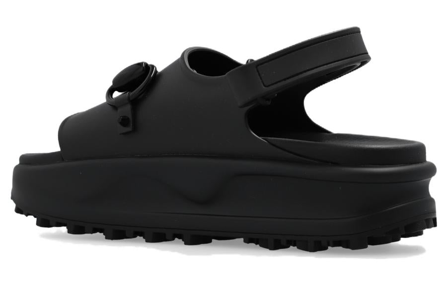 (WMNS) Gucci Interlocking G Platform Sandal 'Black' 742435-JAAC9-1000