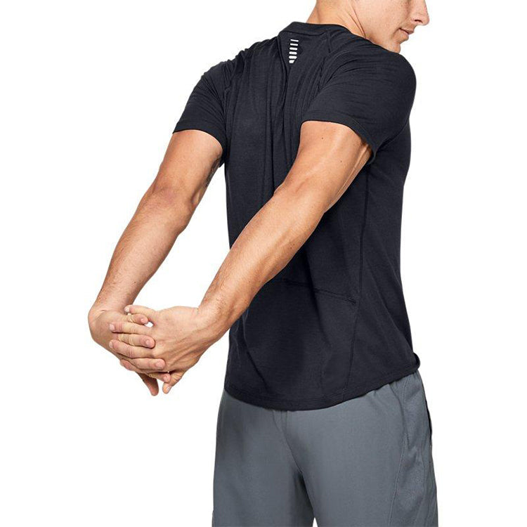 Men's Under Armour UA Swyft Running Sports Short Sleeve Black 1347412-001