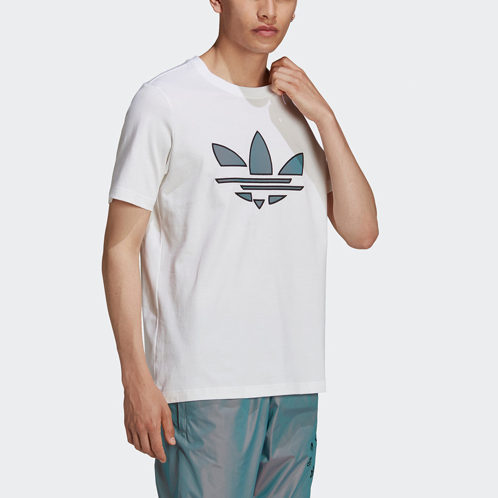 adidas originals St Tee Hl Logo Printing Sports Short Sleeve White H41402