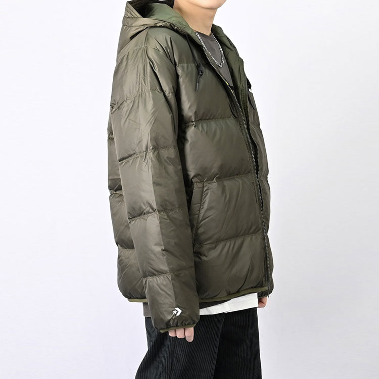 Converse Downfilled Hooded Jacket Asia Sizing 'Cargo Khaki' 10021981-A02