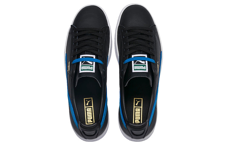 (WMNS) PUMA Clyde Black/White/Blue 369293-01