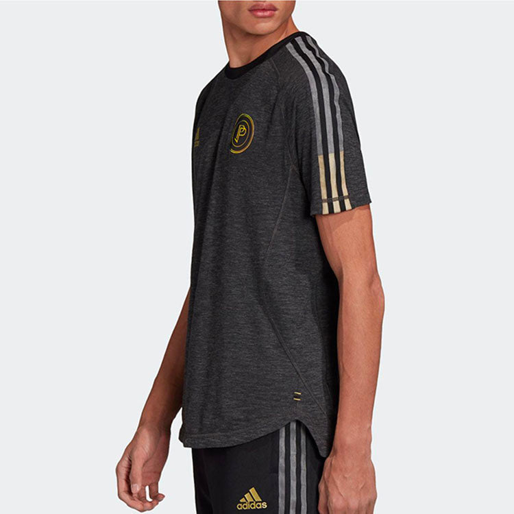 adidas Pp Tec Tee Pogba Soccer/Football Sports tournament Short Sleeve Black FI0713