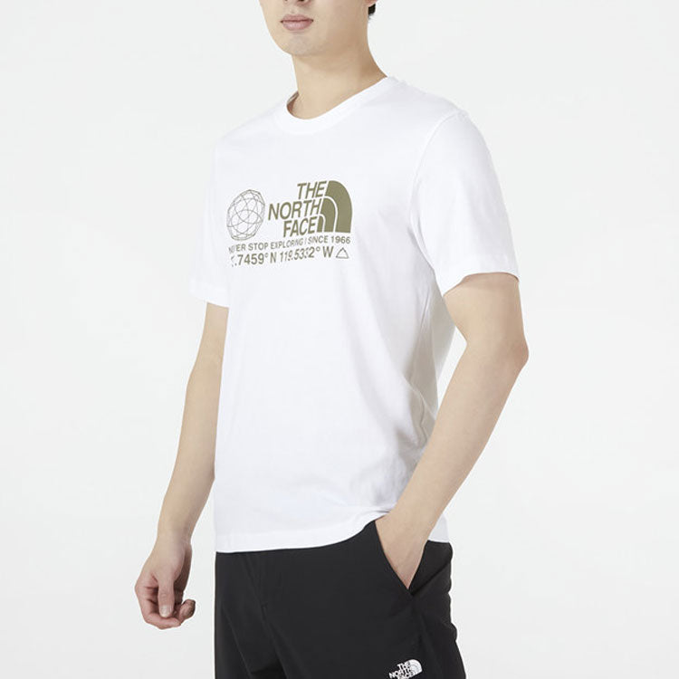 THE NORTH FACE Coordinates Short Sleeve T-Shirt 'White' NF0A7WAT-FN4
