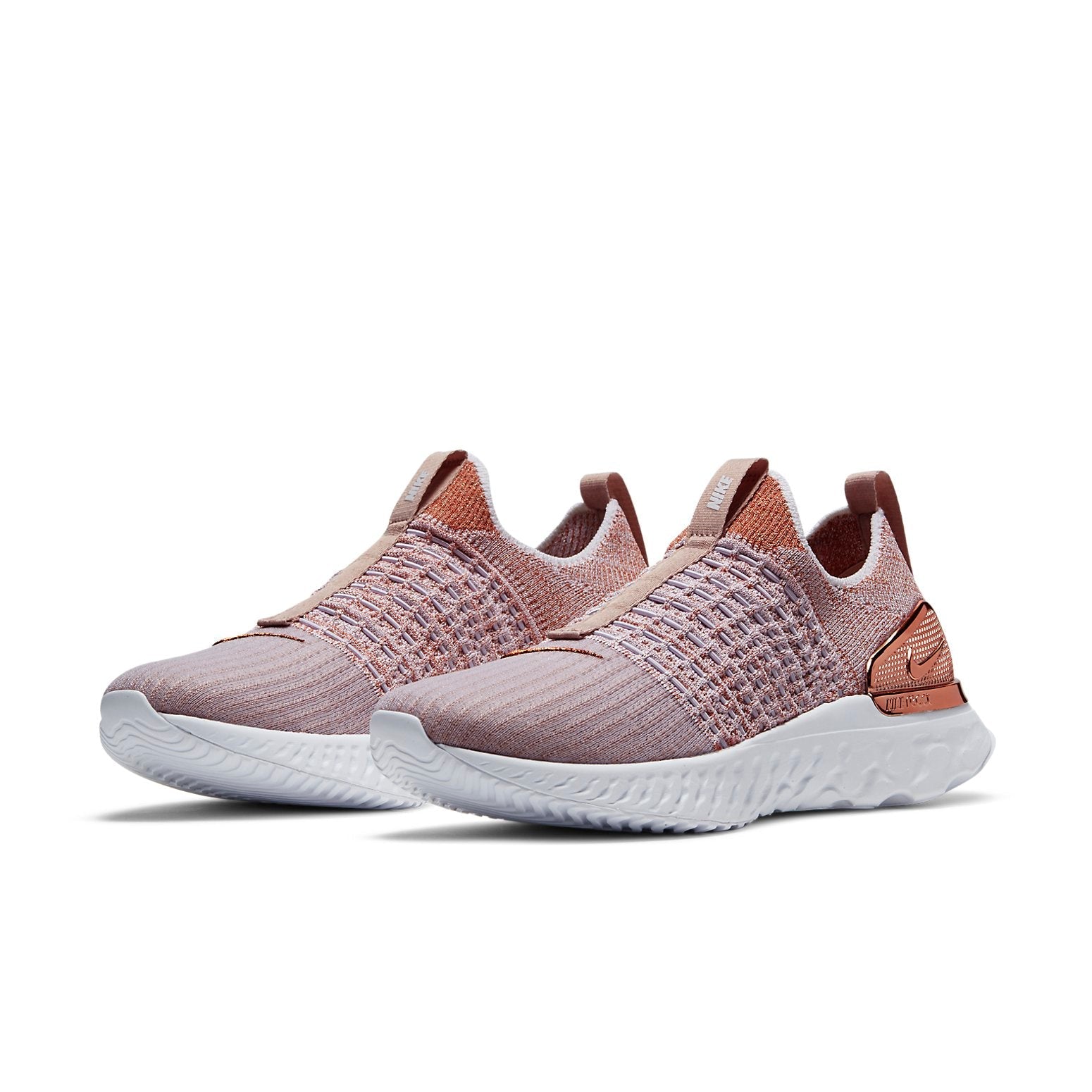 (WMNS) Nike React Phantom Run Flyknit 2 Premium 'Fossil Stone Metallic Red Bronze' CZ4830-200