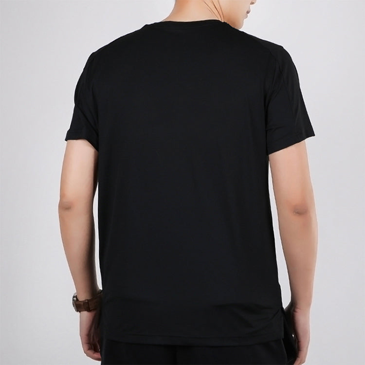 Nike Dri-Fit Printing Training Tops Short Sleeve Black CJ4634-010