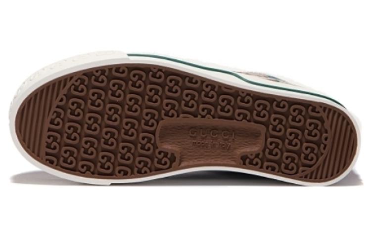 (WMNS) Gucci Tennis 1977 GG Embroidered Logo 'Grey Multicolor' 659950-UFT60-8469