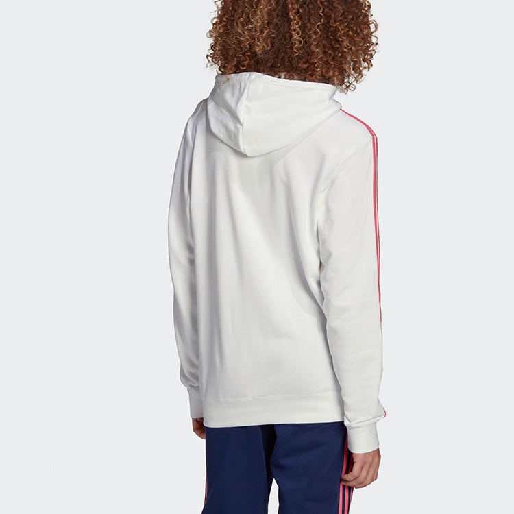 adidas Real Madrid Soccer/Football Sports Hooded Jacket White GH9995