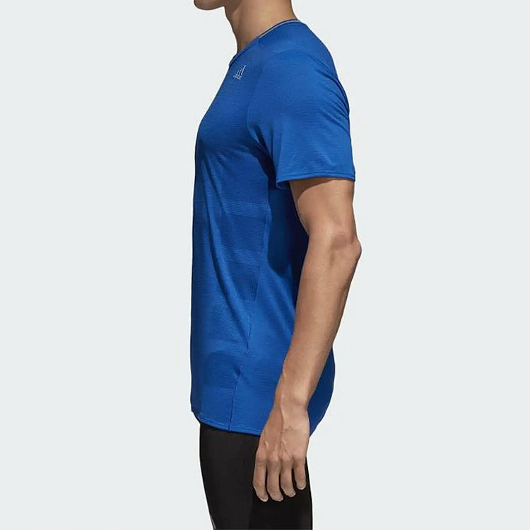 Men's adidas Running Short Sleeve Blue T-Shirt BQ7272