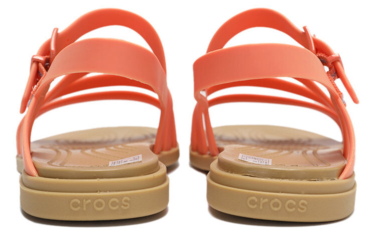 (WMNS) Crocs Tulum sandals 'Orange' 206107-82R