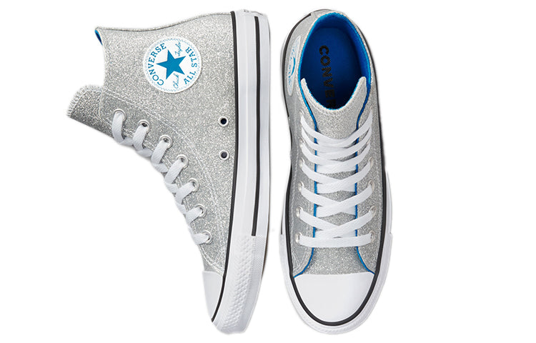 (WMNS) Converse Chuck Taylor Authentic Glam Hi 'Gray Silver' 572046C