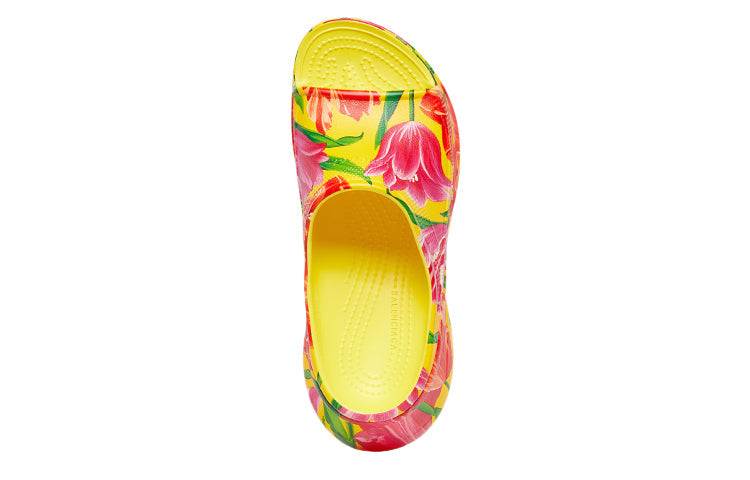 (WMNS) Balenciaga Pool Slide Sandals x Crocs 'Tulip Print Multi' 677389W1S8F7053