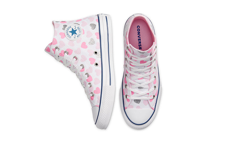 (GS) Converse Chuch Taylor All Star Hi Pink/White 668019C