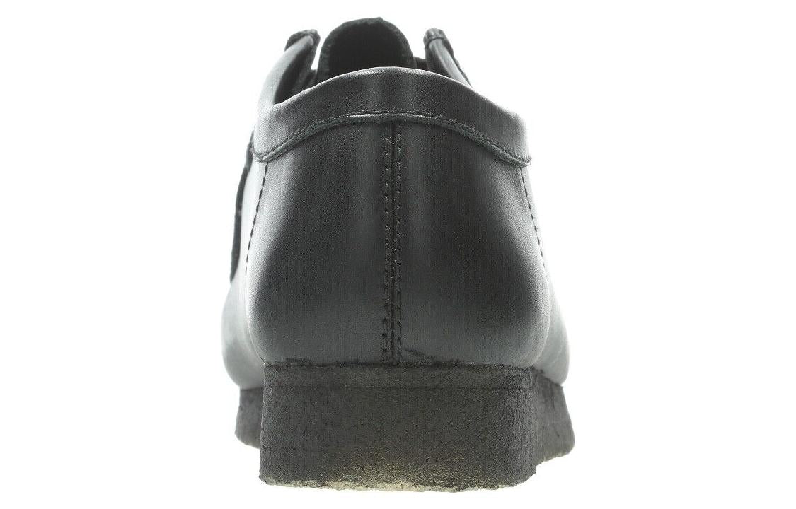 Clarks Wallabee Boots 'Black Leather' 26155514