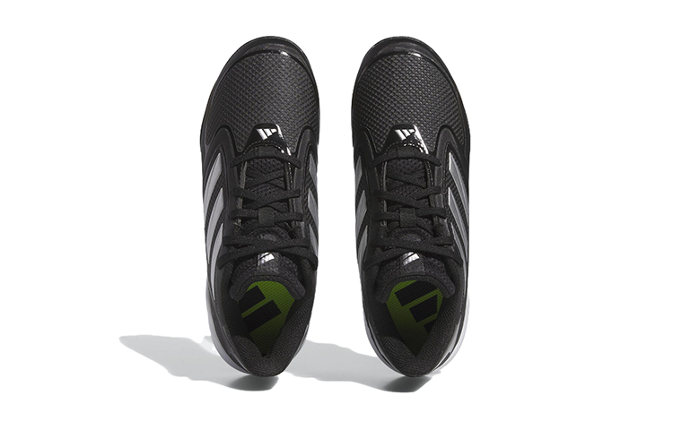 (GS) adidas PureHustle 3 MD 'Black Silver Metallic' IG7142