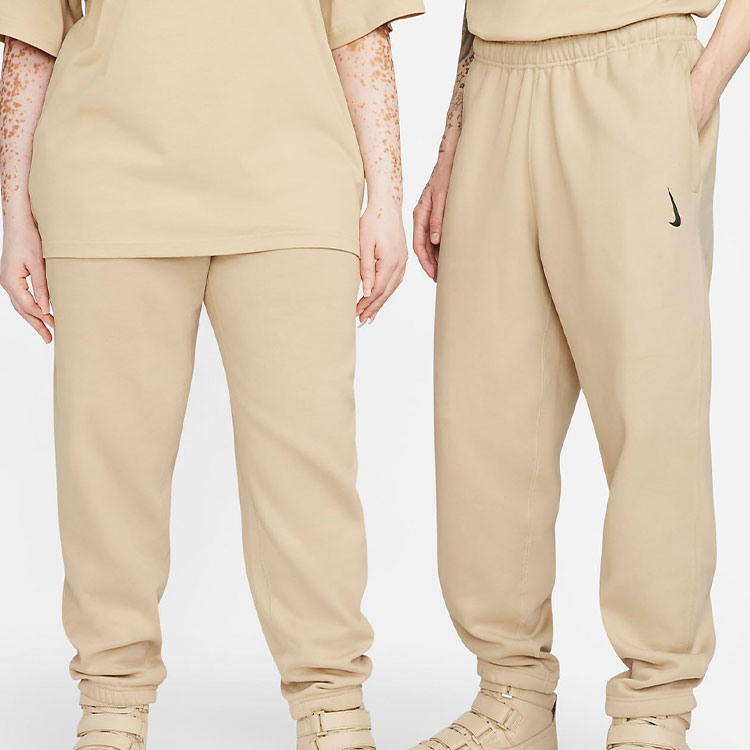 Nike x Billie Eilish Crossover Solid Color Sports Long Pants US Edition Couple Style Brown DQ7752-202