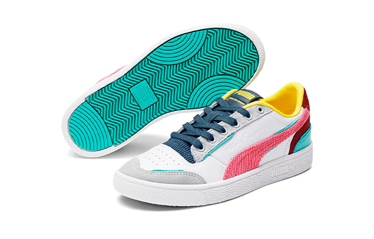 PUMA Ralph Sampson Lo Bubblegum Running Shoes Kids' White/Blue 375252-01