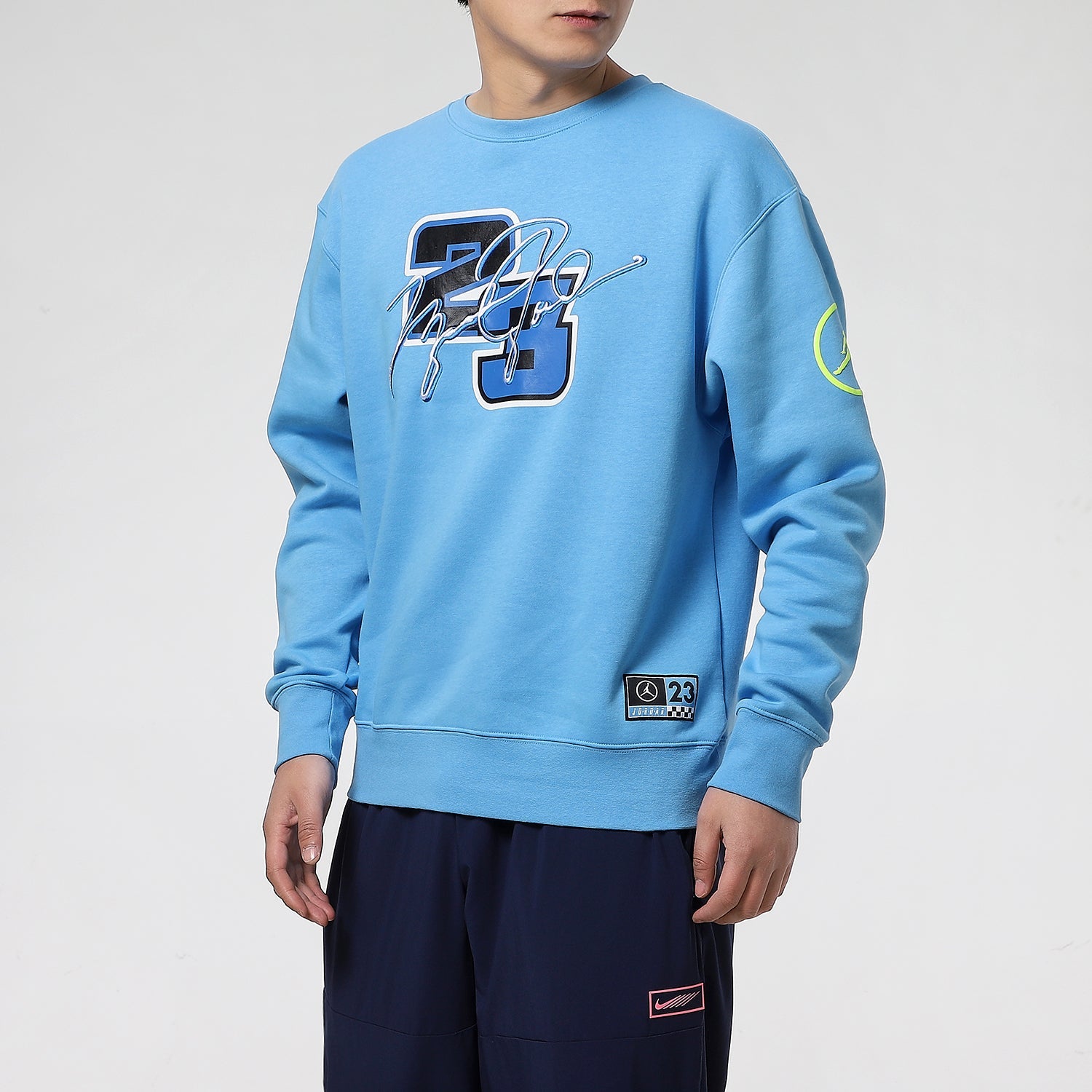 Air Jordan MENS Sport DNA Print Basketball Crew-neck Blue DD3877-412