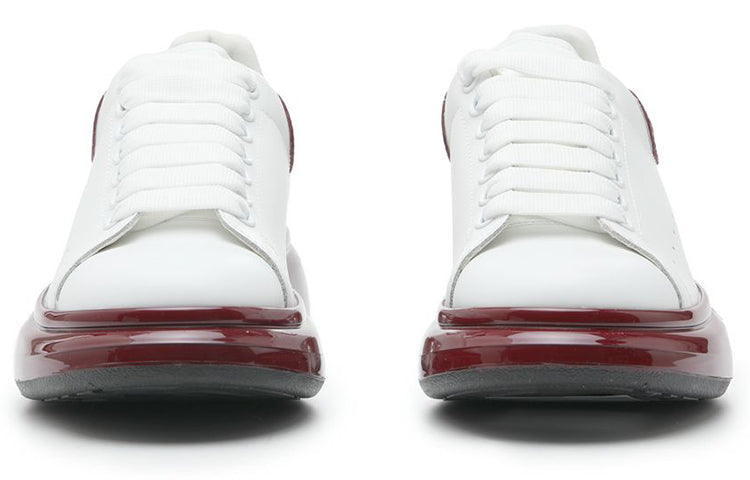 Alexander McQueen Oversized Sneaker 'White Burgundy Metallic' 750341WIDJT8835