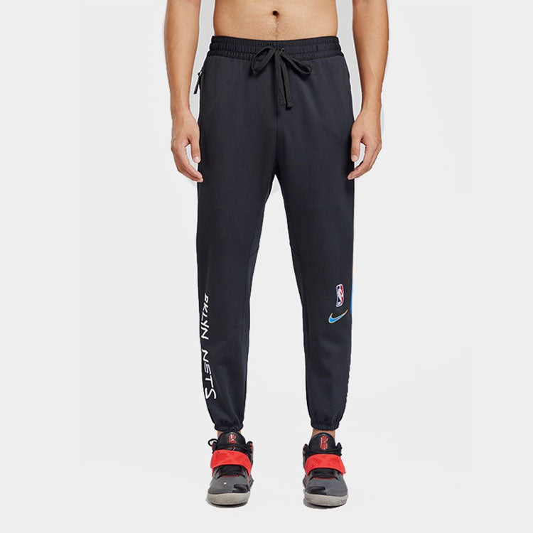 Nike NBA Casual Brooklyn Basketball Loose Bundle Feet Sports Long Pants Black CU0612-010