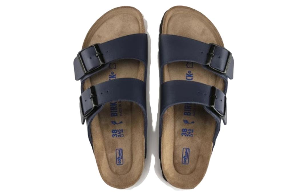 Birkenstock Arizona Soft Footbed Birko-Flor 'Blue' 0051061