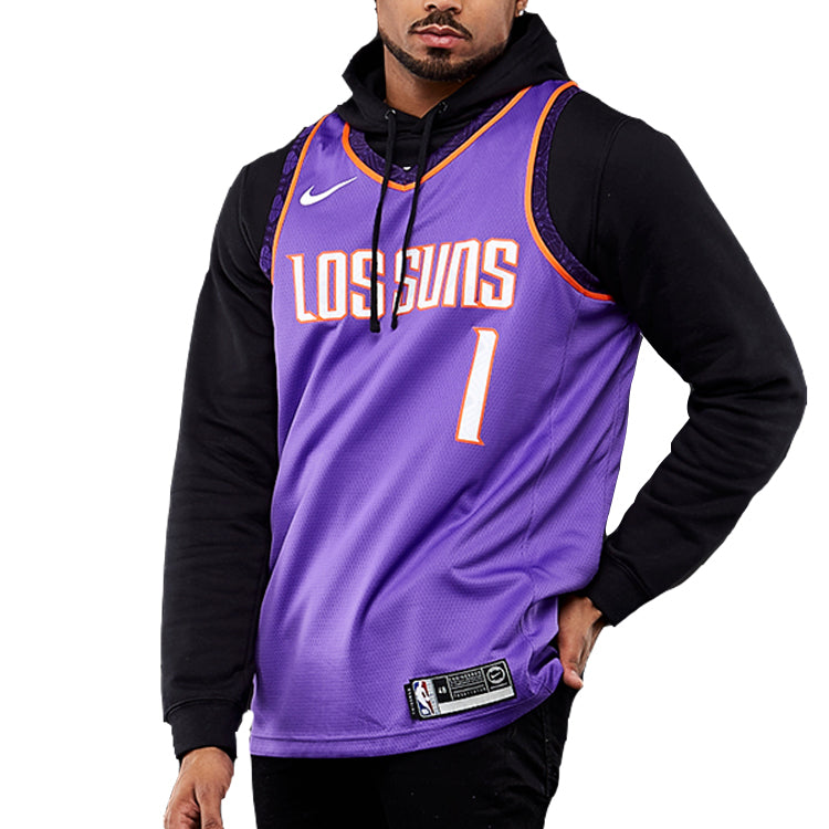 Nike NBA Retro Basketball Jersey/Vest SW Fan Edition 18-19 Season Phoenix Suns Devin Booker 1 Purple AJ4638-561