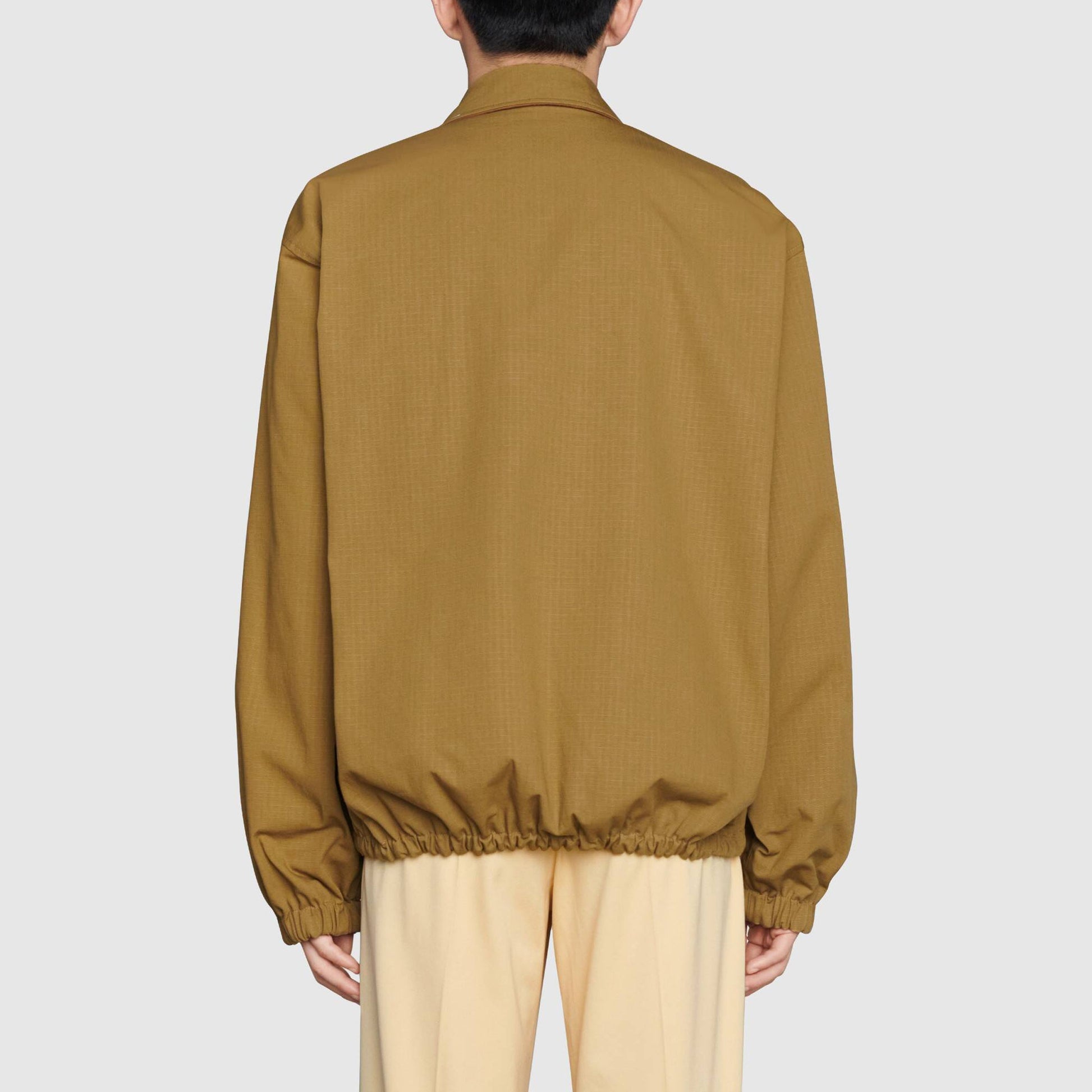 Men's Gucci FW21 Double Sided Retro GG Printing Jacket Light Brown 654842-Z8AN5-2109