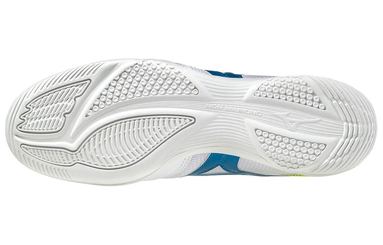 Mizuno Morelia Sala Club Low Tops Lightweight Volleyball Shoes White Blue Yellow Q1GA200324