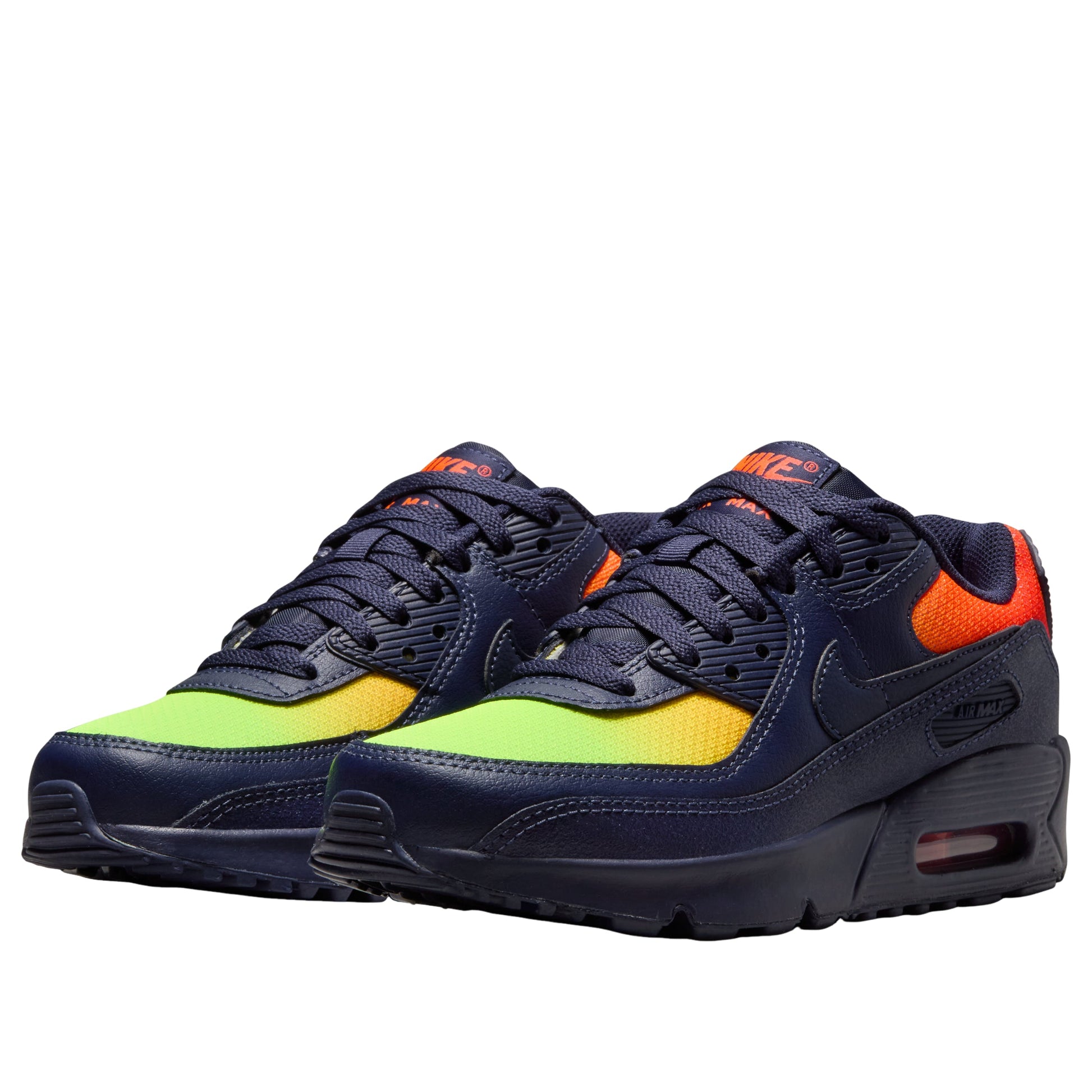 (GS) Nike Air Max 90 LTR 'Lemon Venom Hyper Crimson Laser Orange' CD6864-701