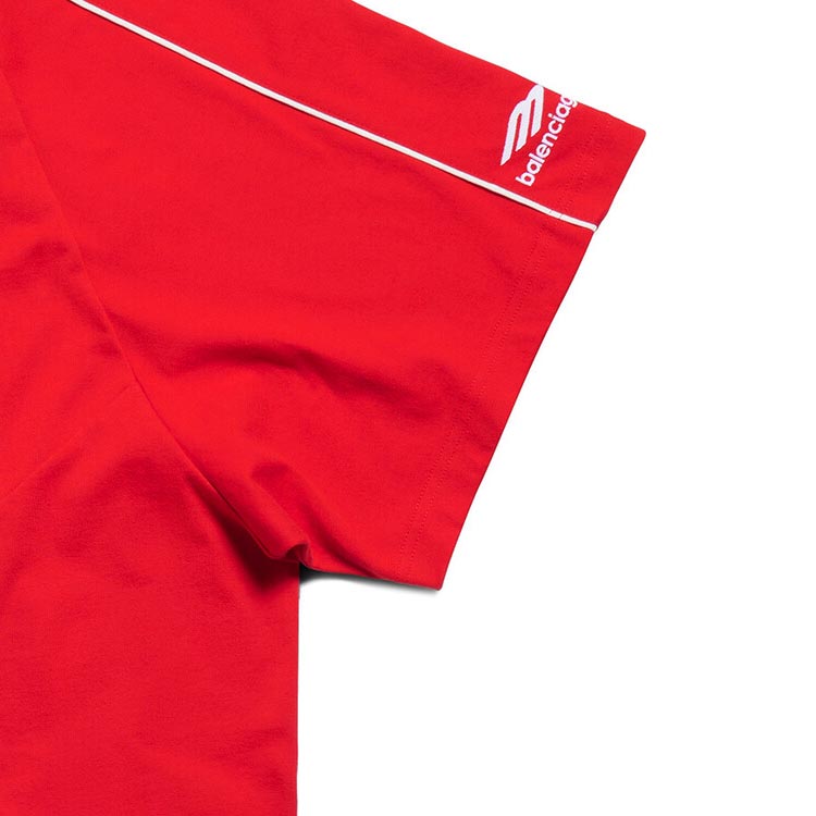 Balenciaga Soccer T-shirt Oversized 'Red White' 777705TPVV36643