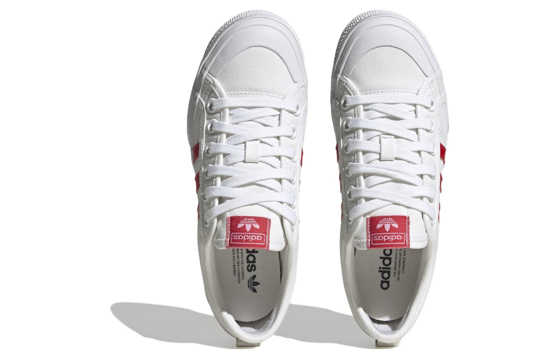 (WMNS) adidas Nizza Platform 'White Scarlet' HQ1902