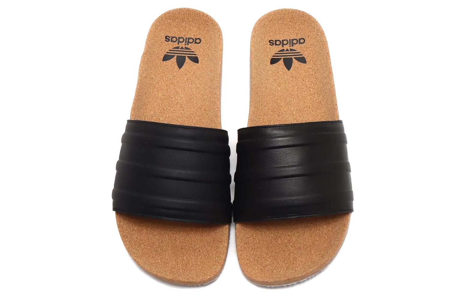 adidas originals Adilette 'Black Cork' HQ1998