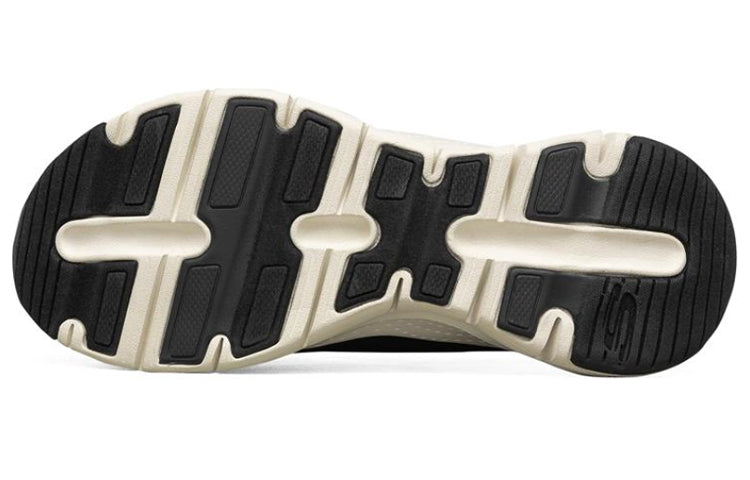 (WMNS) Skechers Arch Fit Sneakers Black/White 149057-BKW