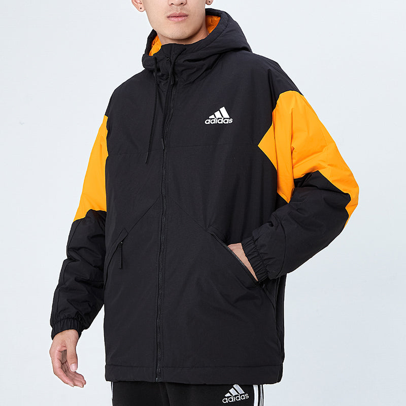 adidas Back to Sport Jacket Asia Sizing 'Black Orange' GT6589