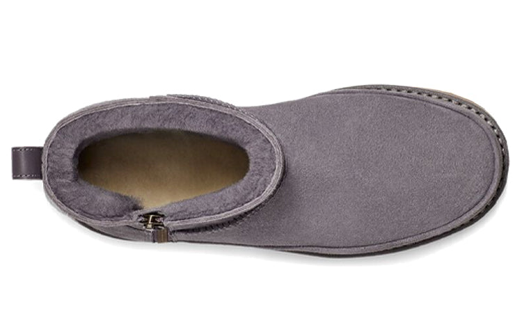 (WMNS) UGG Classic Zip Mini Suede 'Grey' 1113590-SHA