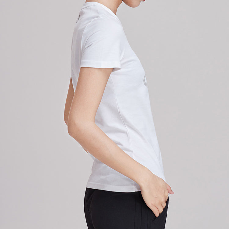 (WMNS) adidas Foil t-shirt Sports Stylish Round Neck Short Sleeve White DW5721